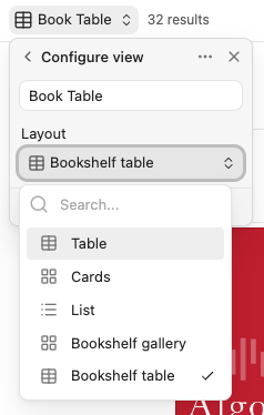 Layout selection